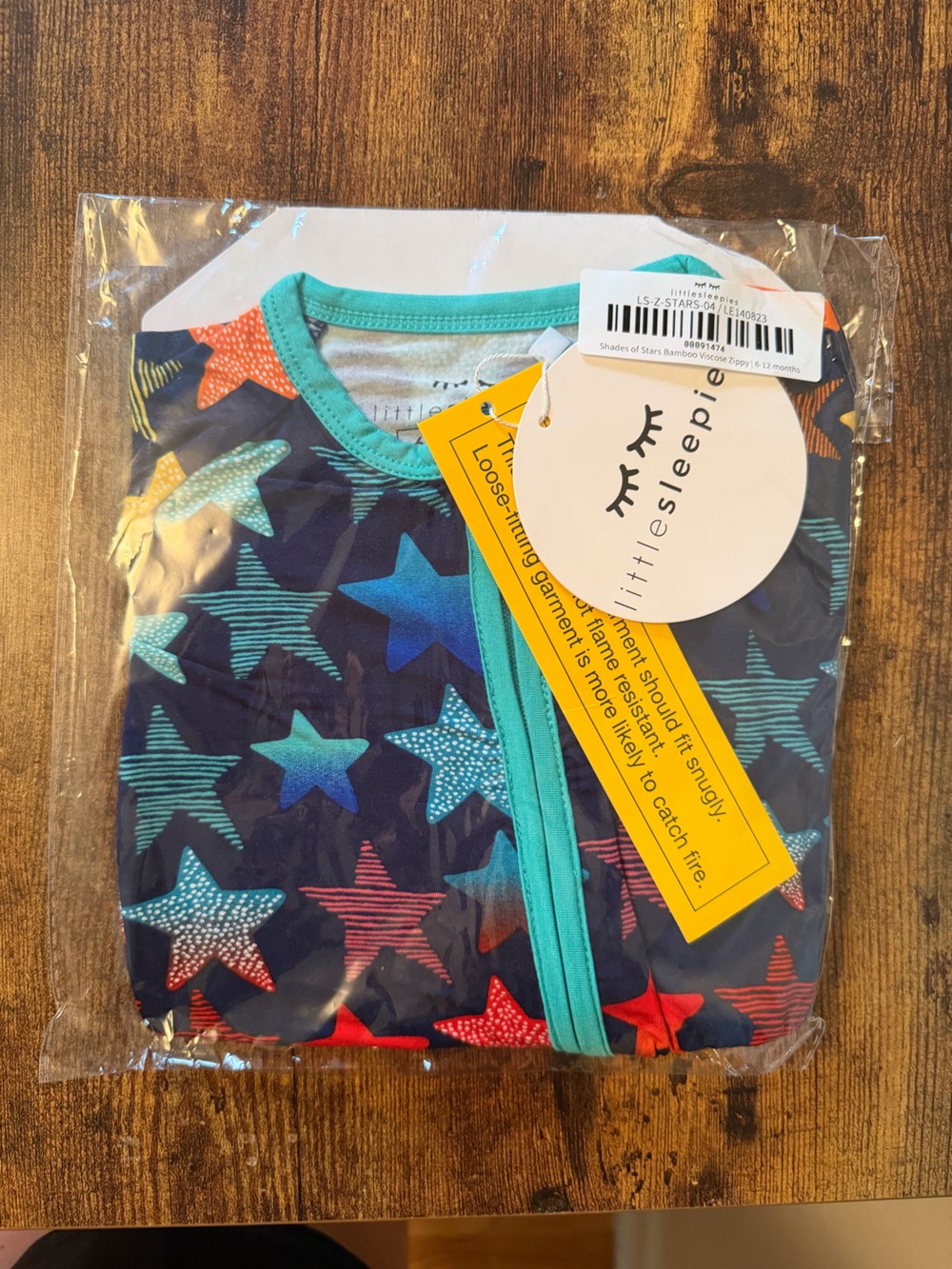 Little Sleepies Shades of Stars Bamboo Zippy Pajamas NWT